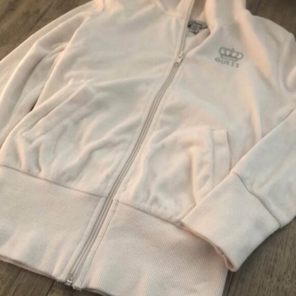 Y2K GUESS velour zipup - Picture 2 of 5